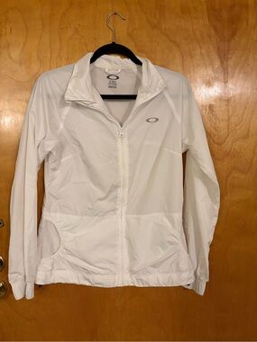 Oakley Women's White Full-Zip Lightweight Jacket